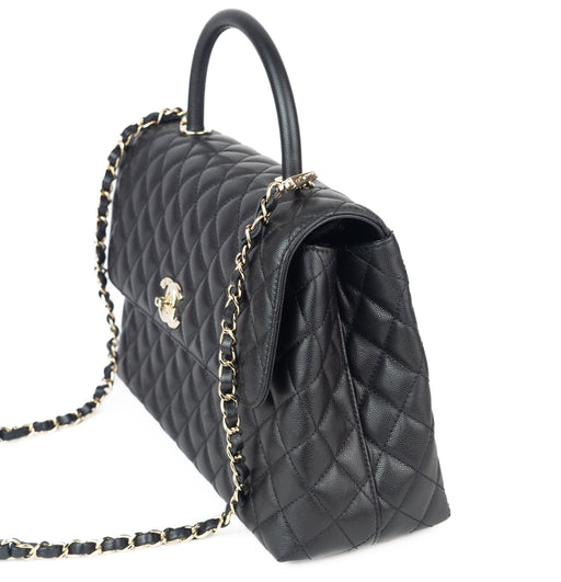 Chanel Caviar Maxi Coco Top Handle Bag