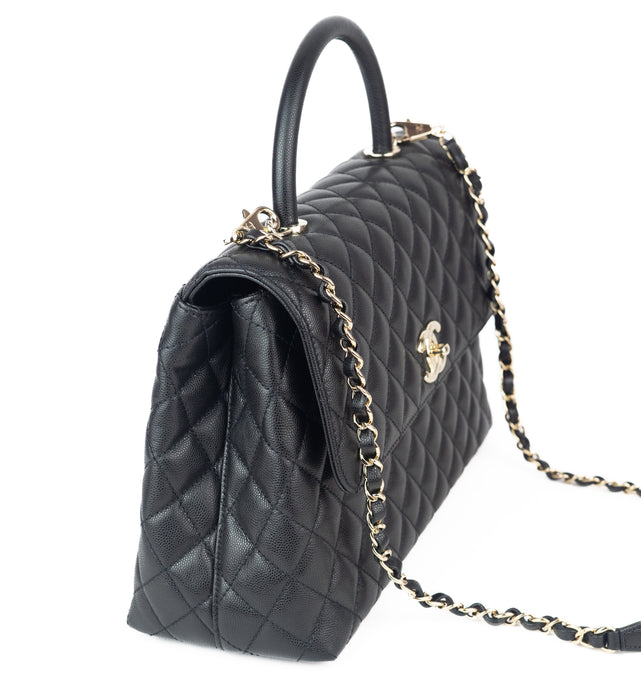 Chanel Caviar Maxi Coco Top Handle Bag