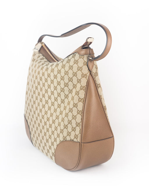 Gucci Bree GG Large Canvas Hobo Bag