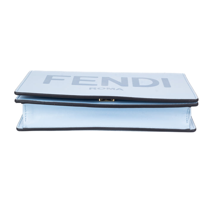 Fendi Light Blue Wallet with Chain