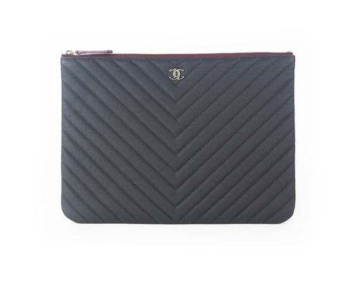 Chanel Chevron Large O Case