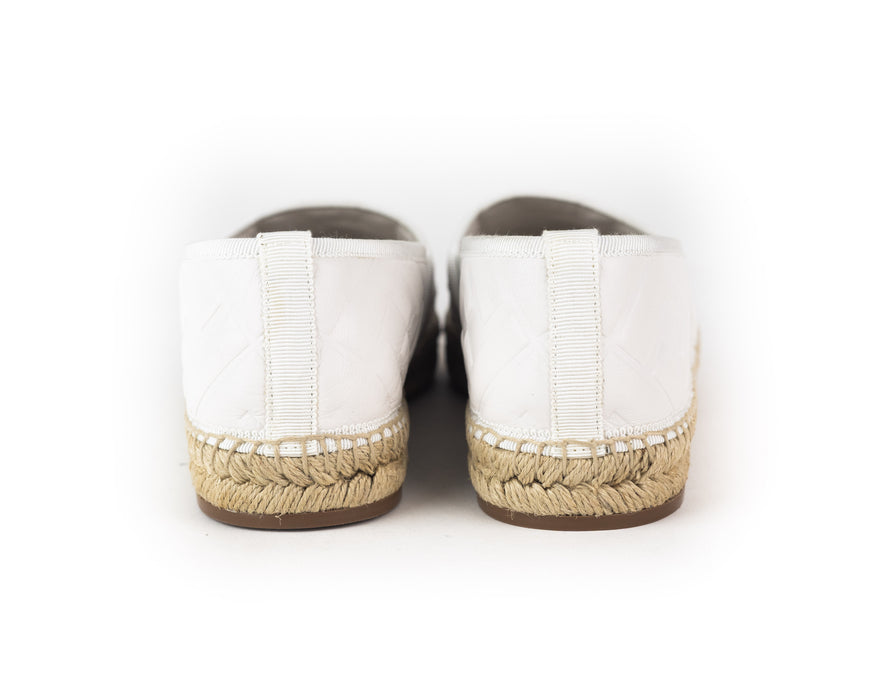 Fendi FF Logo Leather Espadrilles