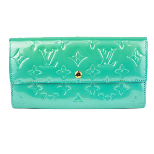 Louis Vuitton Vernis Sarah Wallet Blue Lagon