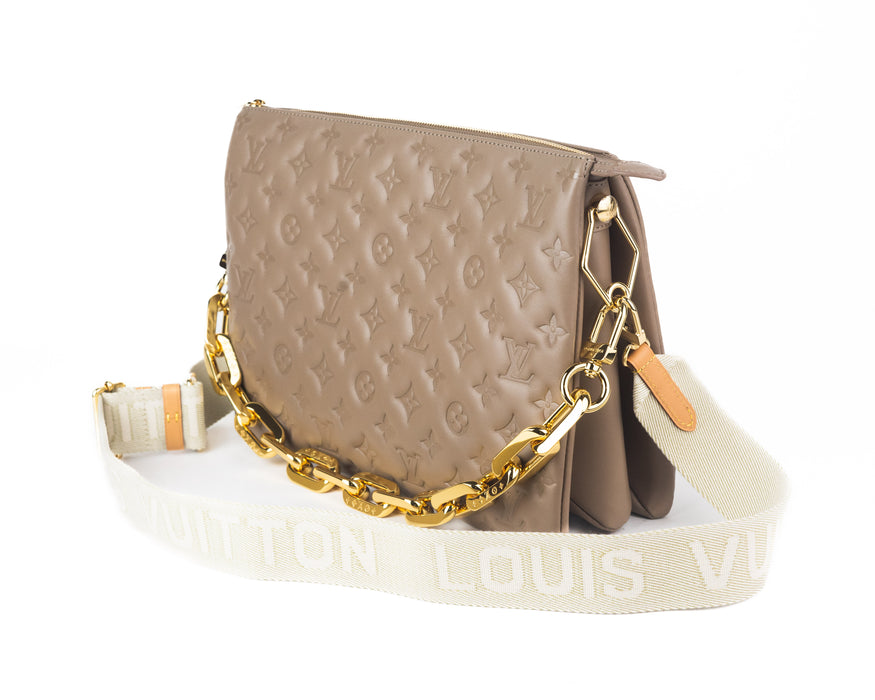 Louis Vuitton Coussin MM in Taupe