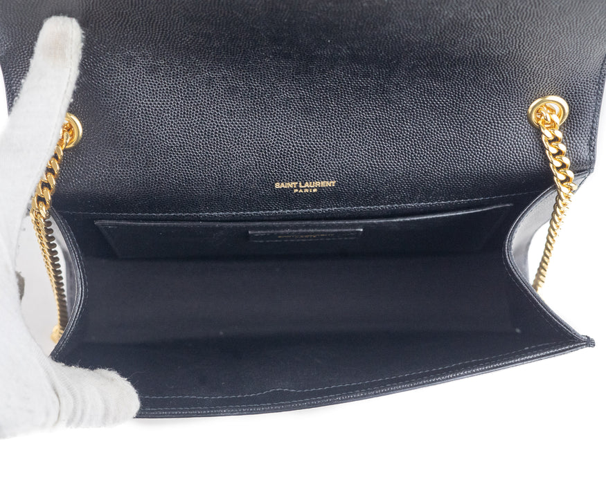 Saint Laurent Medium Kate Bag in Grain De Poudre Leather