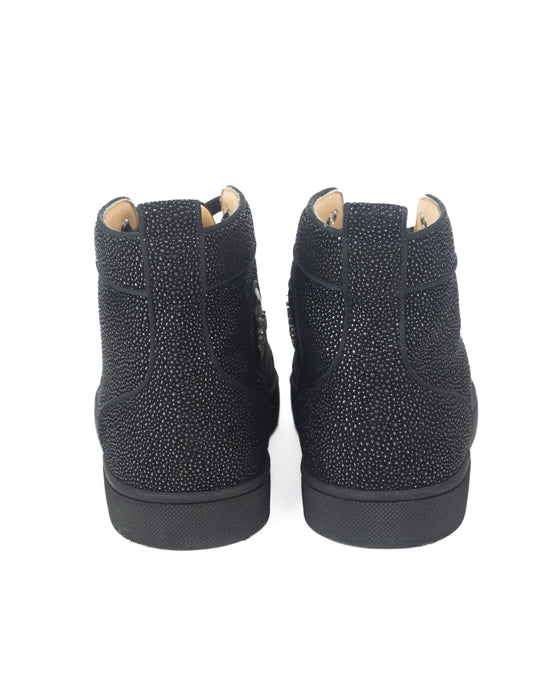 Christian Louboutin Lou Spikes Orlato Flat Suede Sneaker