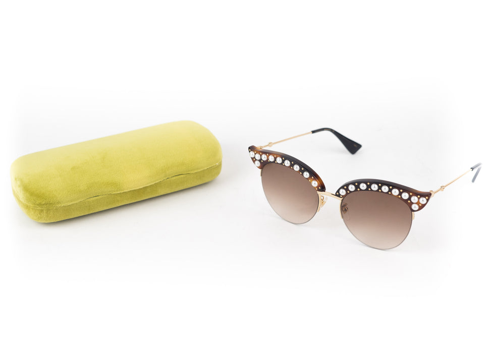 Gucci Embellished Cat Eye Sunglasses