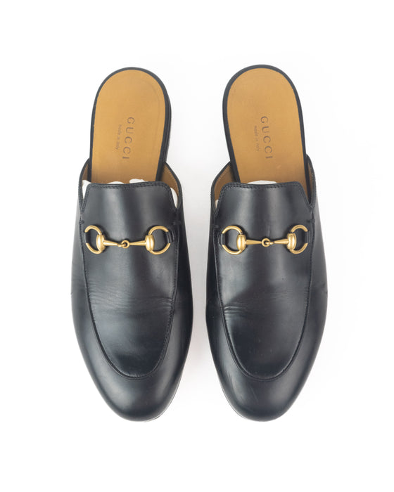 Gucci Princetown Leather Slippers