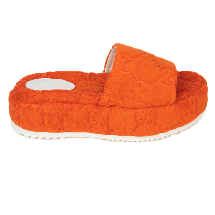 Gucci GG Platform Sandals Orange 