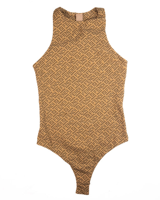 Fendi X Skims High Neck Bodysuit in Monogram California