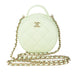 Chanel Small Vanity with Chain in Light Green