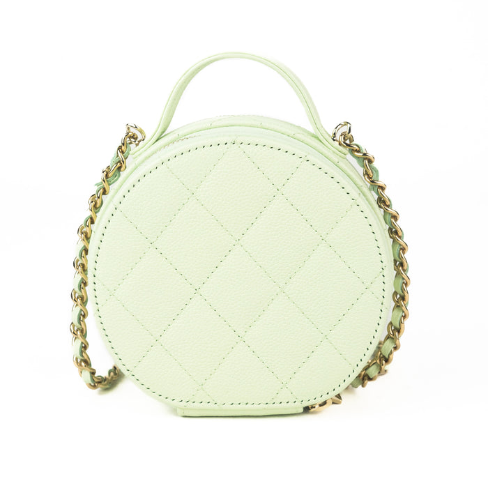 Chanel Small Vanity with Chain in Light Green