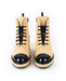 Chanel Pearl Embellished Leather Lace-Ups