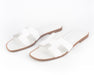 Hermes Oran Sandals in White