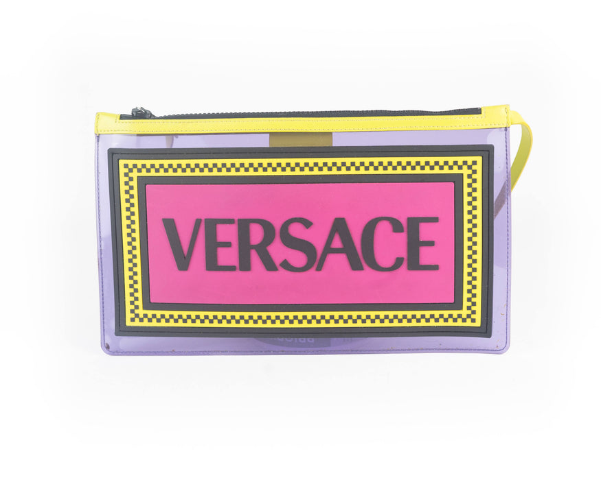 Versace 90's Logo PCV Zip Pouch