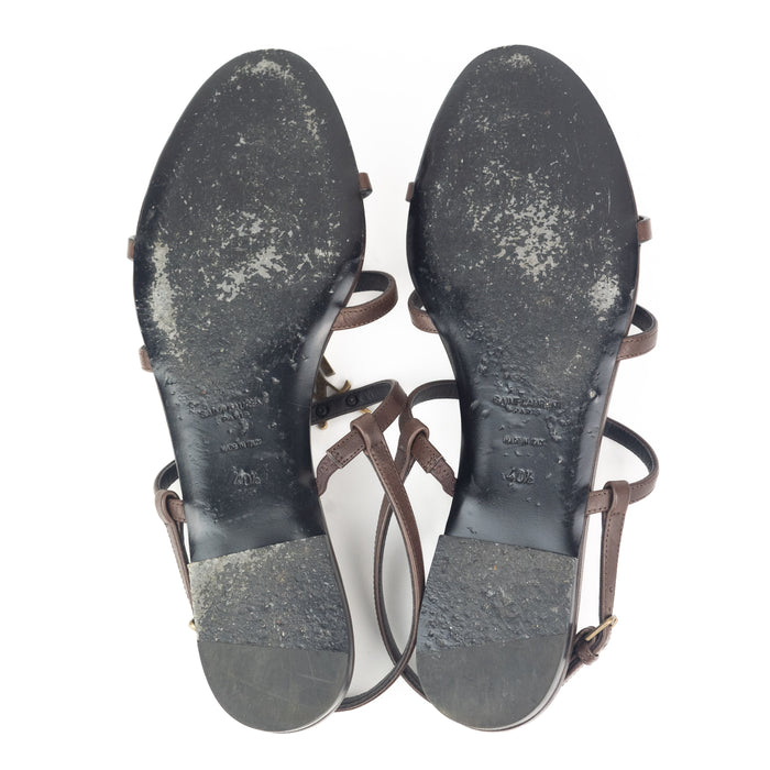 Saint Laurent Cassandra Flat Sandals
