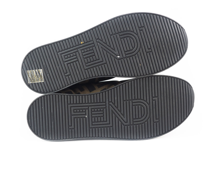 Fendi FF Nylon Hightop Sneakers