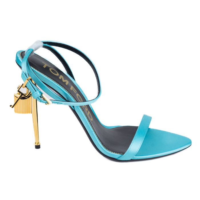 Tom Ford Satin Naked Padlock 105mm Sandals