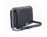 Chanel Chevron Large Boy Bag in Black