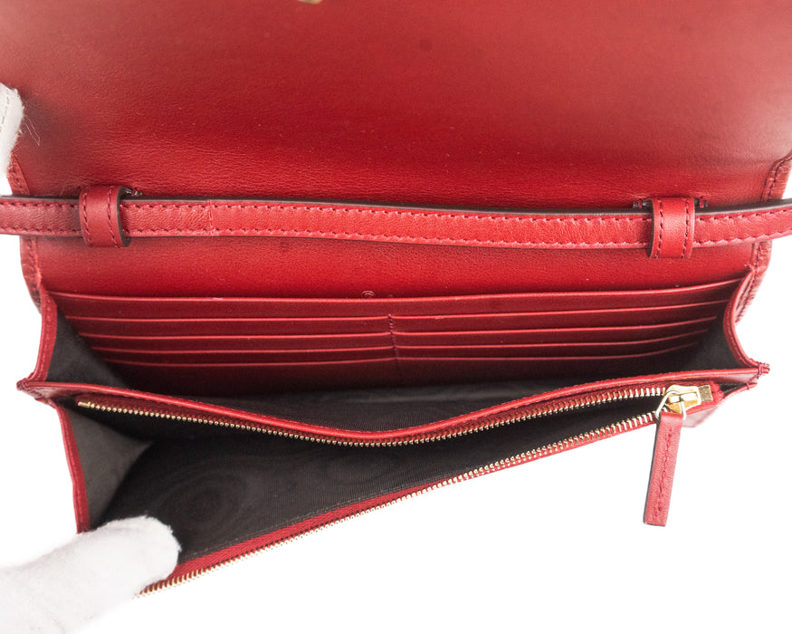 Gucci Leather Micro GG Guccissima Crossbody Wallet Bag