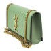 Saint Laurent Small Kate Chain bag in Grain De Poudre Light Sage