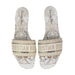 Dior Dway Slides white and gold