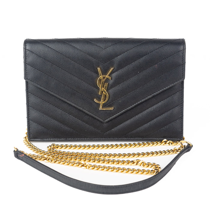 Saint Laurent Cassandre Envelope Wallet on Chain