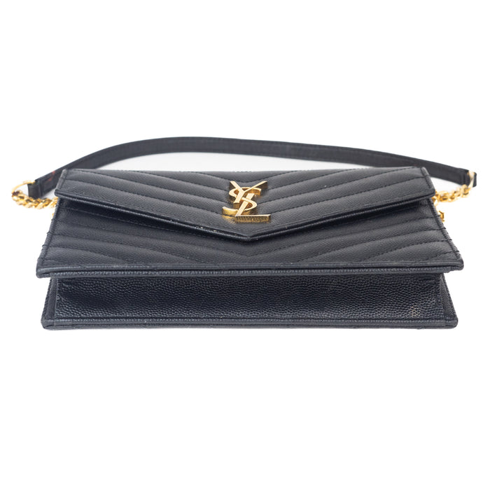 Saint Laurent Cassandre Envelope Wallet on Chain