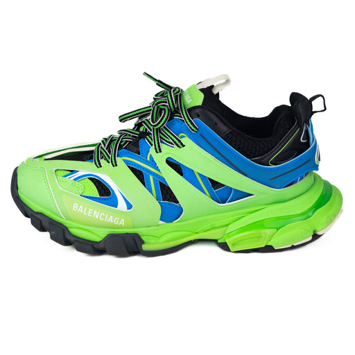 Balenciaga Track Sneakers in Blue and Green