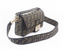 Fendi Brown Fabric Baguette Bag