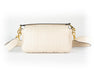 Fendi Nappa FF Baguette in White Leather