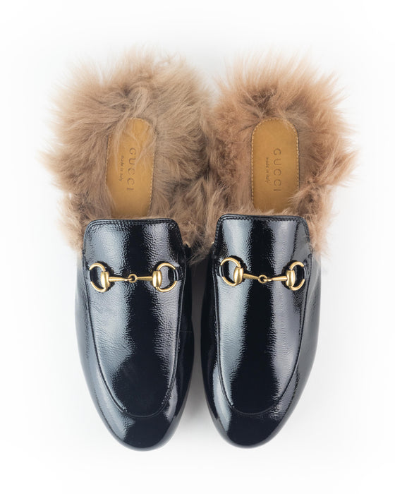 Gucci Princetown Apron Toe Mules