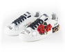 Dolce & Gabbana Portofino Sneakers with Geranium Flower Application