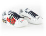 Dolce & Gabbana Portofino Sneakers with Geranium Flower Application