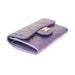 Chanel Classic Iridescent Purple Card Holder
