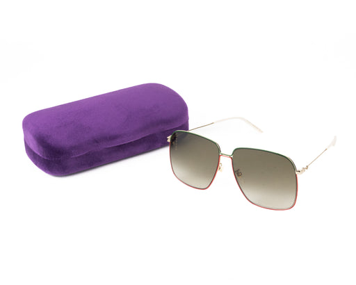 Gucci Gradient Red and Green Rimmed Sunglasses