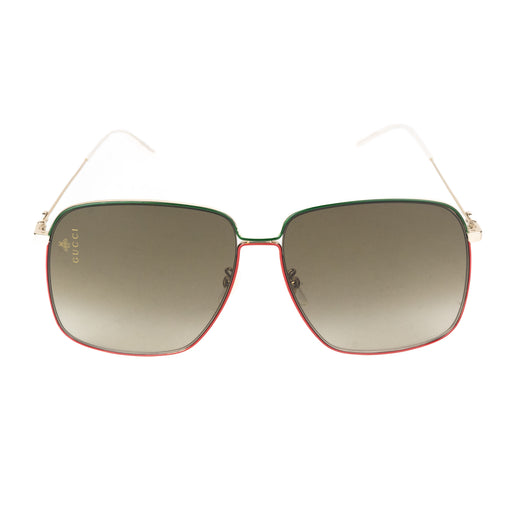 Gucci Gradient Red and Green Rimmed Sunglasses