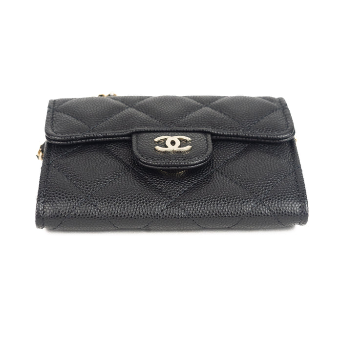 Chanel Mini Calfskin Wallet on chain