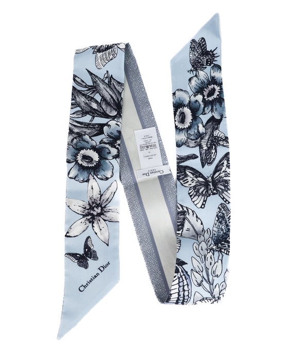 Dior Horizon Blue Multicolor Silk Twill