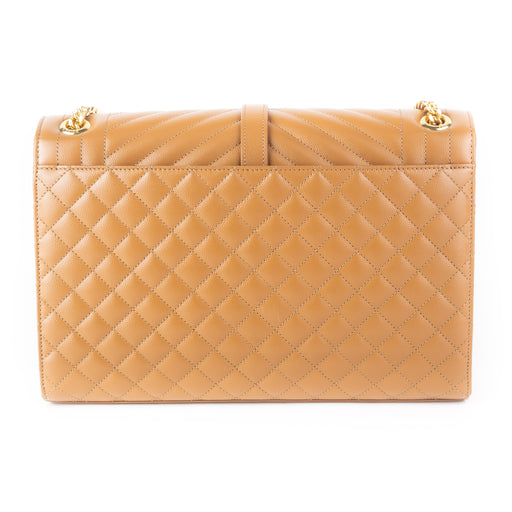 Saint Laurent Large Tri Quilt Leather Envelope Bag