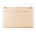 Saint Laurent Large Tri- Quilt Leather nude Envelope Bag