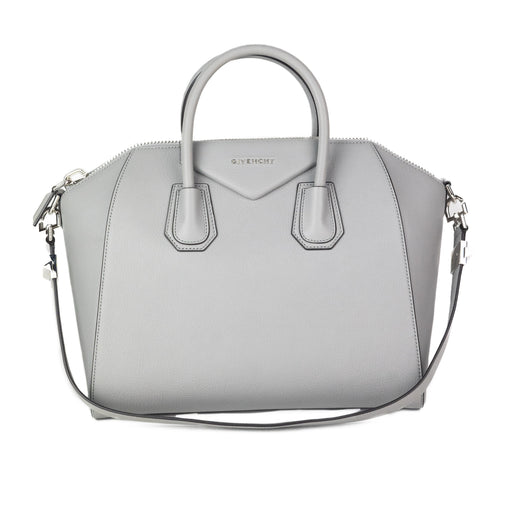 Givenchy Medium Antigona Bag in Grey Grained Leather