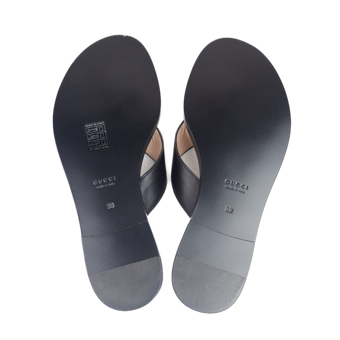  Gucci Interlocking G Thong Sandals