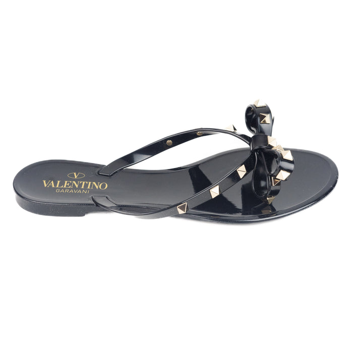 Valentino Garavani Rubber Rockstud Thong Sandals