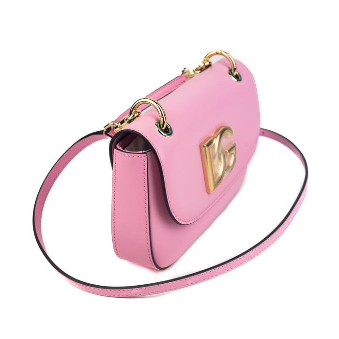 Dolce and Gabbana 3.5 DG Pink Leather Bag