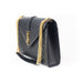 Saint Laurent Large Tri- Quilt Leather Black Envelope Bag