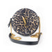 Saint Laurent Vinyle Leopard Print Round Camera Bag