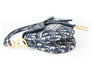 Dior Blue Oblique Embroidery Saddle Bag