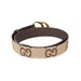 Gucci Jumbo GG Marmont Wide Canvas Belt in Camel and Ebony GG