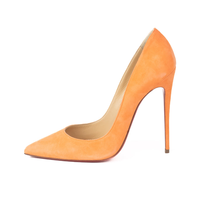 Christian Louboutin So Kate Suede 120MM in Sunset